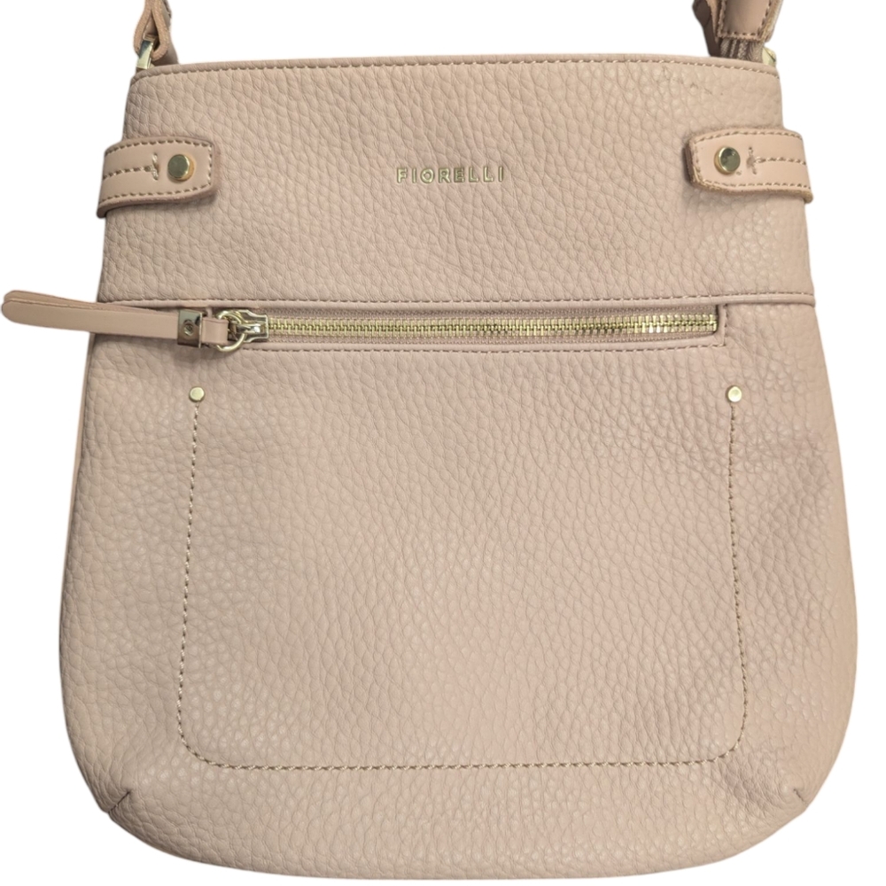 Fiorelli |  Crossbody Faux leather Crossbody Bag | Light Pink | 10.5" X 10.5"